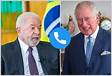 Presidente Lula conversa com o rei Charles, do Reino Unid